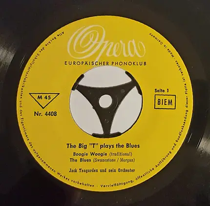 Jack Teagarden And His Orchestra - The Big 'T' Plays The Blues