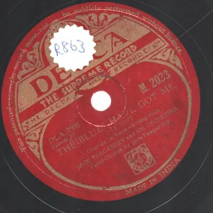 Jack Teagarden And His Orchestra - Prelude To The Blues / The Blues Have Got Me