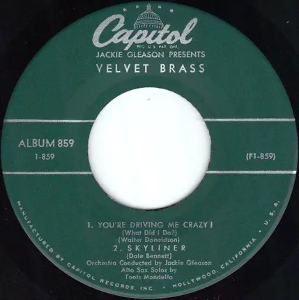 Jackie Gleason - Jackie Gleason Presents Velvet Brass (Part 1)