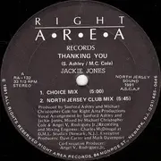 12inch Vinyl Single - Jackie Jones - Thanking You