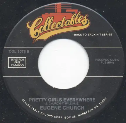 Jackie Lee / Eugene Church - The Duck / Pretty Girls Everywhere