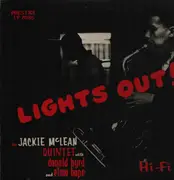 LP - Jackie McLean Quintet With Donald Byrd And Elmo Hope - Lights Out! - Promo / Mono / Insert