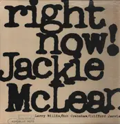 LP - Jackie McLean - Right Now! - 1st Mono Press w/ New York USA Labels