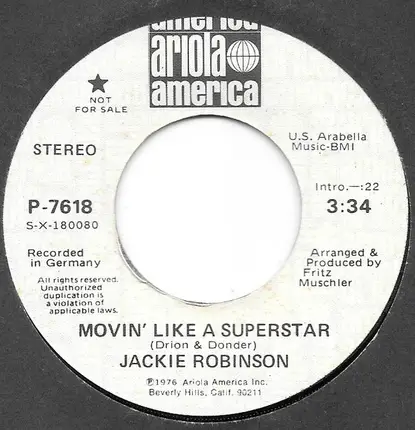 Jackie Robinson - Movin' Like A Superstar
