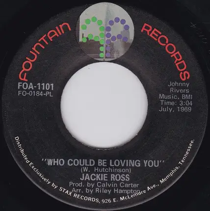 Jackie Ross - Don't Change Your Mind / Who Could Be Loving You