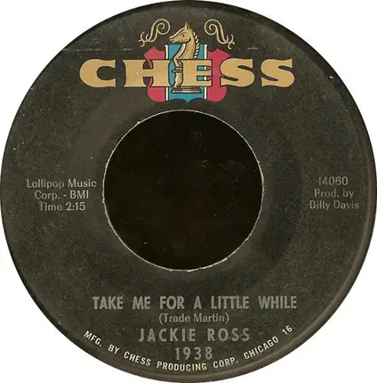 Jackie Ross - Take Me For A Little While / Honey Dear