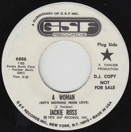 Jackie Ross - A Woman (Get's Nothing From Love)