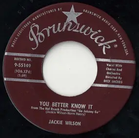 Jackie Wilson - You Better Know It / Never Go Away