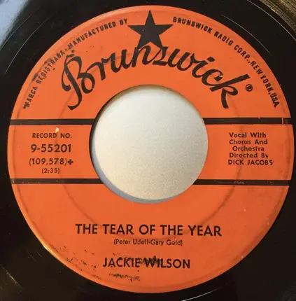Jackie Wilson - My Empty Arms / The Tear Of The Year, Cute little girls/ Please tell me why
