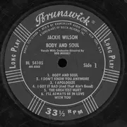 LP - Jackie Wilson - Body And Soul - Mono