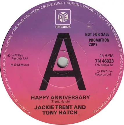Jackie Trent & Tony Hatch - Happy Anniversary