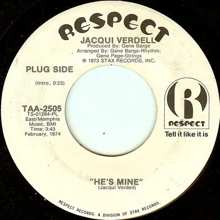 Jackie Verdell - He's Mine