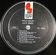 LP - Jack Jones - Dear Heart