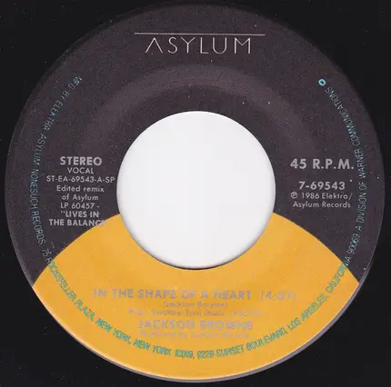 Jackson Browne - In The Shape Of A Heart