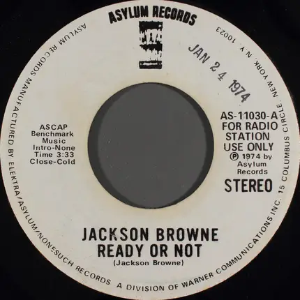 Jackson Browne - Ready Or Not