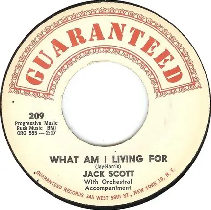 Jack Scott - What Am I Living for
