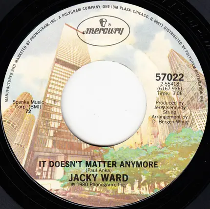 Jacky Ward - Save Your Heart For Me / It Doesn't Matter Anymore