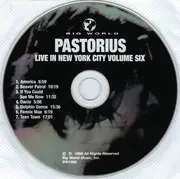 CD - Jaco Pastorius - Live In New York City Volume Six (Punk Jazz 2)