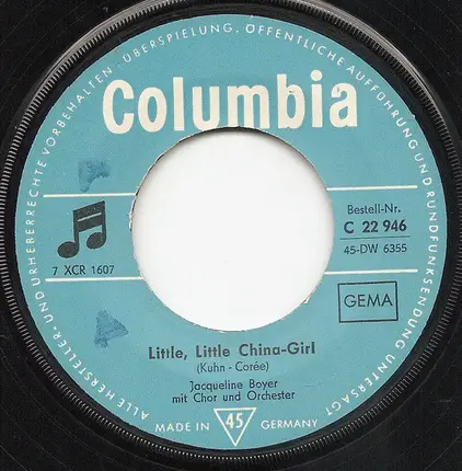 Jacqueline Boyer - Little Little China-Girl  / Mademoiselle