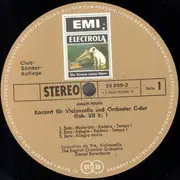 LP - Jacqueline Du Pré & Daniel Barenboim w/ English Chamber Orchestra - Haydn: Cellokonzert C-Dur / Boccherini: Cellokonzert B-Dur - Club-Sonderauflage