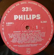 LP - Offenbach - Highlights From La Belle Hélène