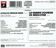 CD - Jacques Offenbach - La Grande Duchesse De Gerolstein (Extraits) / La Fille Du Tambour Major (Extraits)