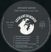 LP - Jacques Bertin - Paris, Theatre De La Ville 1984