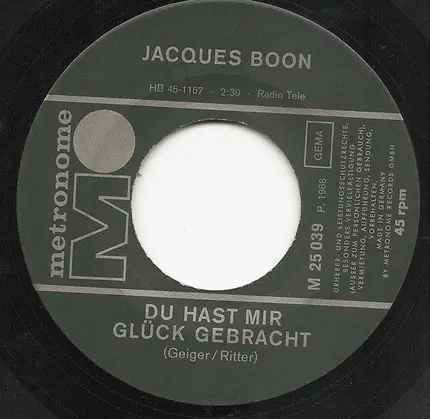 Jacques Boon - Geh' Deinen Weg