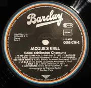 Double LP - Jacques Brel - Seine schönsten Chansons