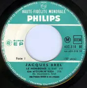 7inch Vinyl Single - Jacques Brel - Le Moribond