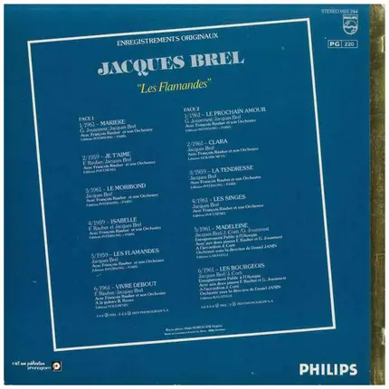 Jacques Brel - Les Flamandes