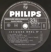 LP - Jacques Brel - N° 1