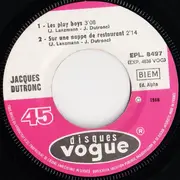 7inch Vinyl Single - Jacques Dutronc - Les Play Boys