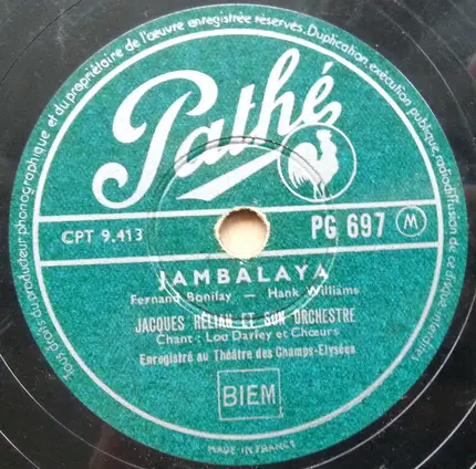 Jacques Hélian Et Son Orchestre - Dorothée / Jambalaya