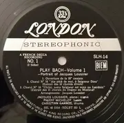 LP - Jacques Loussier , Pierre Michelot , Christian Garros - 'Play Bach'/Vol. 1 - Portrait Of Jacques Loussier