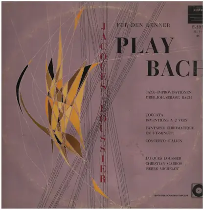 Jacques Loussier - Für Den Kenner - Aus Play Bach