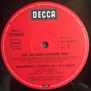 LP - Jacques Loussier Trio With The Royal Philharmonic Orchestra - Play Bach In Phase Four Stereo