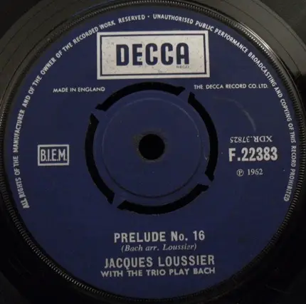 Jacques Loussier Trio - Air On A G String