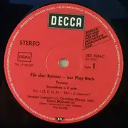 LP - Jacques Loussier - Play Bach I - Für Den Kenner