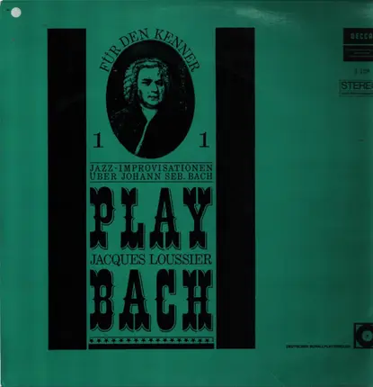 Jacques Loussier - Play Bach I - Für Den Kenner