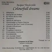 CD - Jacques Vandevelde - Colourfull Dreams