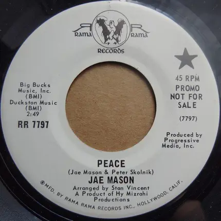 Jae Mason - Peace / Everyday I Go Sailing