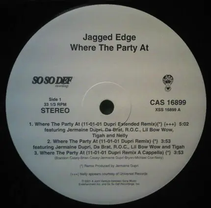 Jagged Edge - Where The Party At
