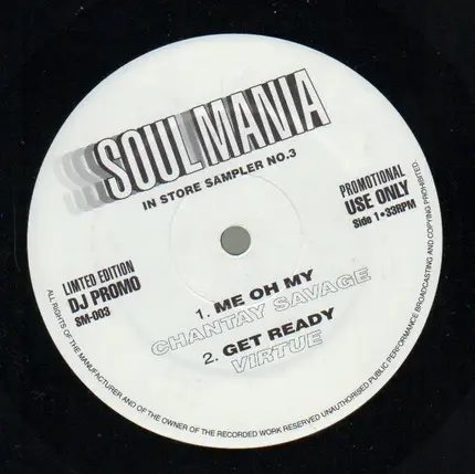 Jagged Edge, Chantay Savage et al - Soul Mania - In Store Sampler No. 3