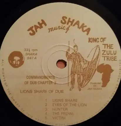 Jah Shaka - Lion's Share Of Dub (Commandments Of Dub Part 3)