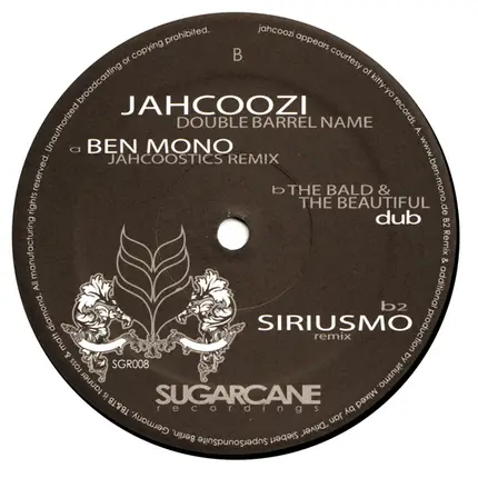 Jahcoozi - Double Barrel Name
