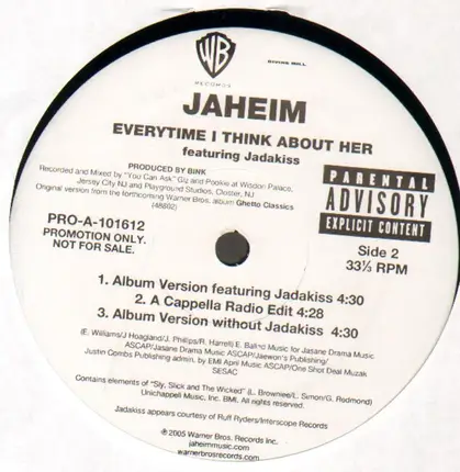 Jaheim - Every Time I Think About Her