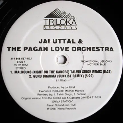 Jai Uttal And The Pagan Love Orchestra - Malkouns / Guru Brahma