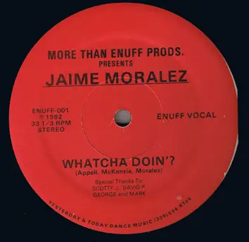 Jaime Moralez - Whatcha Doin'?