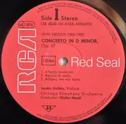 LP - Jascha Heifetz , Jean Sibelius , Sergei Prokofiev - Concerto / Concerto No. 2 - red seal